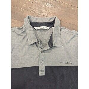 Travis Mathew Polo Shirt Size XL Gray Collared Golf Athleisure Sports Preppy
